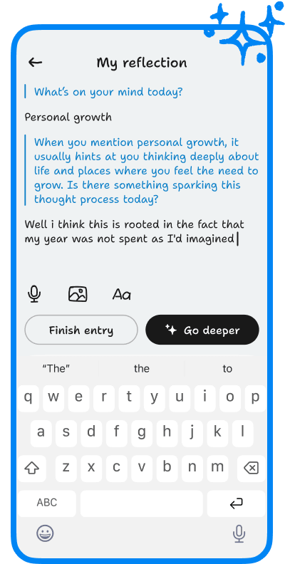Guided Journaling feature screenshot