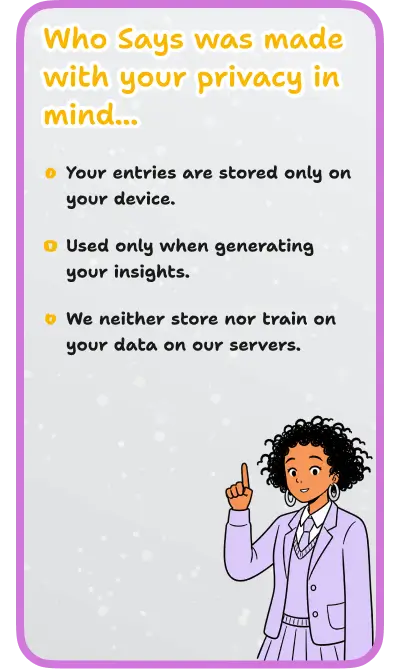 Privacy feature screenshot